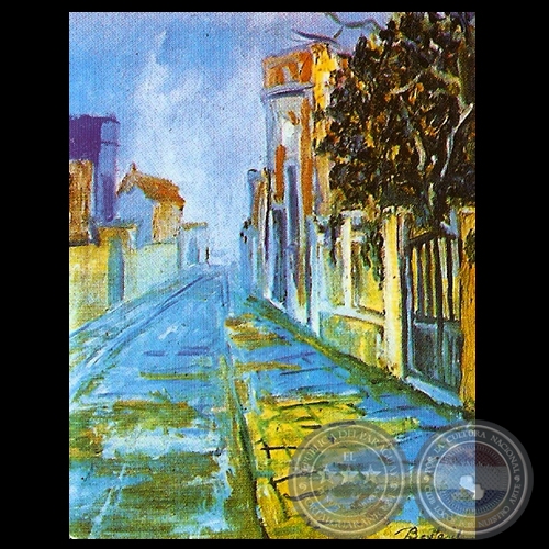 CALLE DE PARÍS - Óleo de JAIME BESTARD